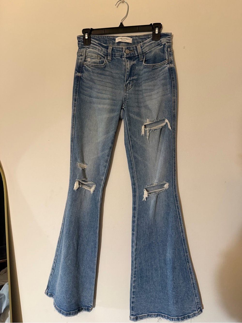 Flying monkey flared jeans